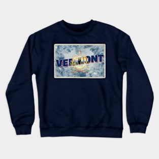 Vermont vintage style retro souvenir Crewneck Sweatshirt